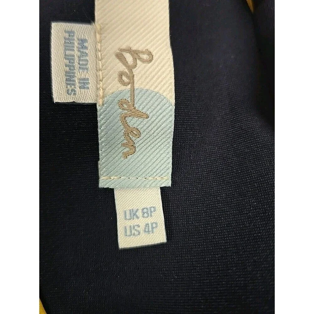 Boden Blazer Suit‎ Jacket Lined Navy Blue Pockets Women’s Size 4 PETITE / XS